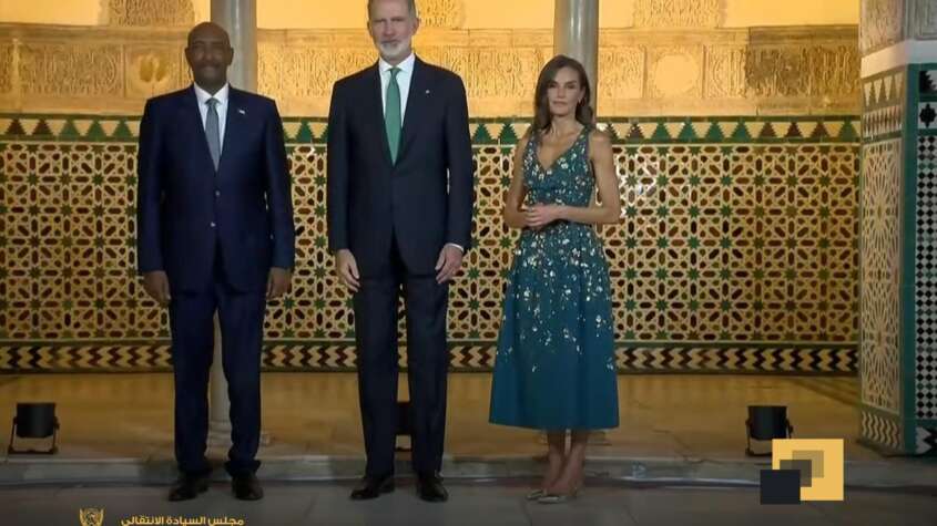 البرهان في أسبانيا والملك في استقباله البرهان في أسبانيا والملك في استقباله