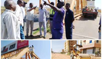 هيئة الطرق والجسور بولاية الخرطوم تتفقد سير أعمال تأهيل الطرق وتؤكد قرب بدء مرحلة الأسفلت