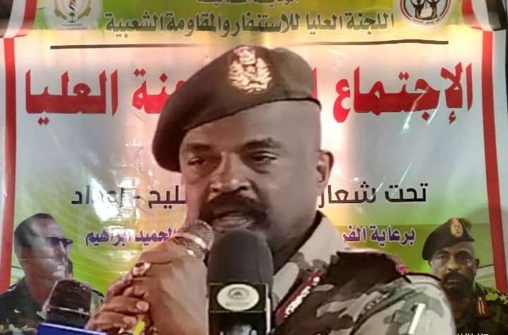 والي الشمالية يوكد علي دور المقاومة الشعبية في اسناد القوات المسلحة